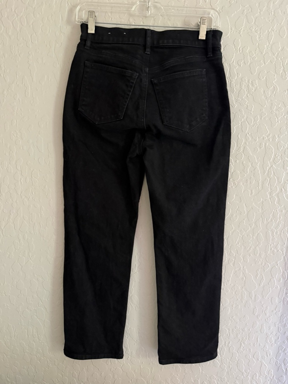 LOFT Black High-Rise Straight Ankle Button-Fly Jeans - 2P - Picture 2 of 4